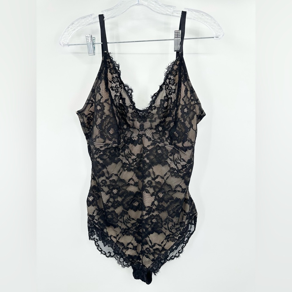 Popilush The Shapewear Bodysuit Lace Smooth firm Control Thong XXL Black Women's